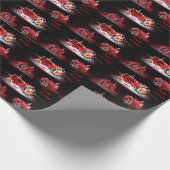 Holiday Tractor wrapping paper Cadeaupapier (Hoek)
