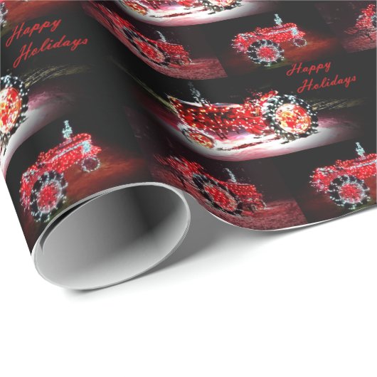 Holiday Tractor wrapping paper Cadeaupapier (Rol Hoek)