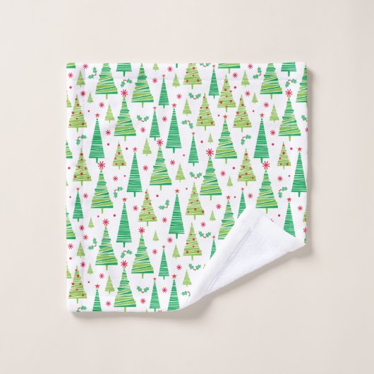 Holiday Tree badhanddoek set Bad Handdoek (Wasdoekje)