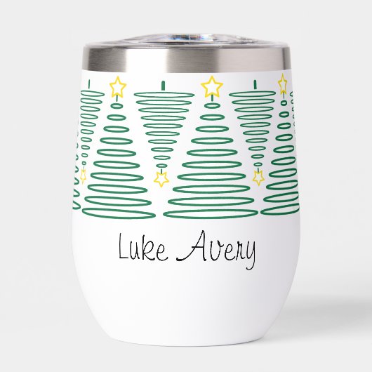  Holiday Tree Bottle-Wine (Voorkant)