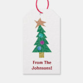 Holiday Tree Gift Labels Cadeaulabel (Achterkant)