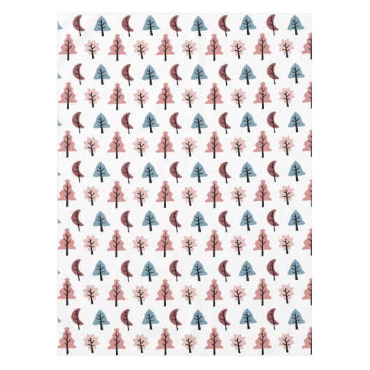 Holiday Tree Pattern Cookie Cutter Kerstmis Tafelkleed (Voorkant)