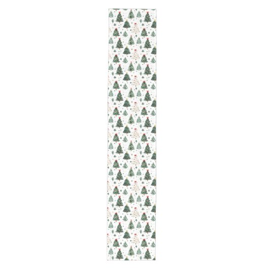 Holiday Tree Variety kerstpatroon Medium Tafelloper (Voorkant)