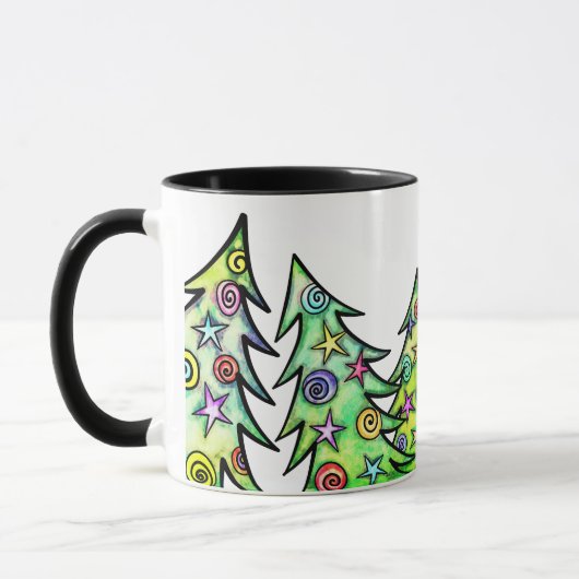 Holiday Trees Coffee Mok (Links)