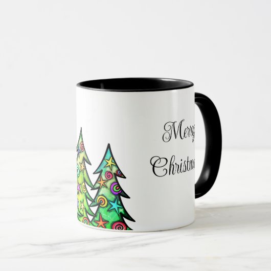 Holiday Trees Coffee Mok (Voorkant rechts)