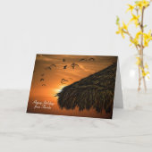 Holiday Tropische hut Kaart (Gele Bloem)