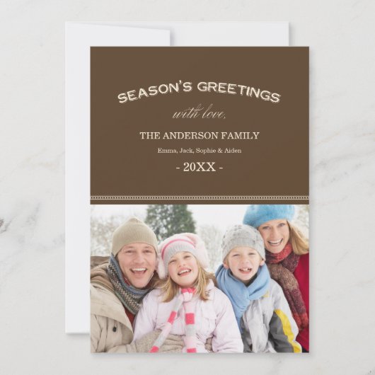 HOLIDAY TYPOGRAPHY | HOLIDAIRE FOTOKAART FEESTDAGENKAART (Voorkant)