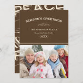 HOLIDAY TYPOGRAPHY | HOLIDAIRE FOTOKAART FEESTDAGENKAART (Voorkant / Achterkant)