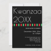 Holiday Typography Kwanzaa Kaart (Voorkant)