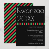 Holiday Typography Kwanzaa Kaart (Voorkant / Achterkant)