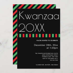 Holiday Typography Kwanzaa Kaart