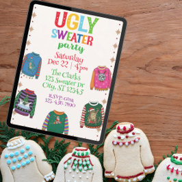 Holiday Ugly Sweater Party, colorful Kaart