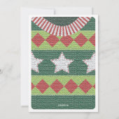 Holiday Ugly Sweater Party Invitation Kaart (Achterkant)
