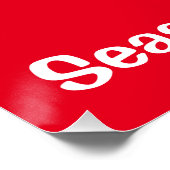 Holiday Ukulele met Nota's en Sterren Poster (Hoek)