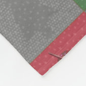 "Holiday Unicorn" Pattern Fleece Blanket (R/G) (Hoek)