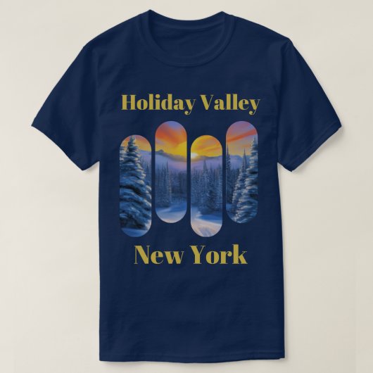 Holiday Valley ski New York 4 T-shirt (Design voorkant)