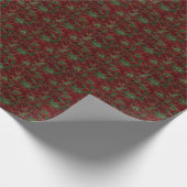 Holiday Velvet Kerstmis Cadeaupapier (Hoek)