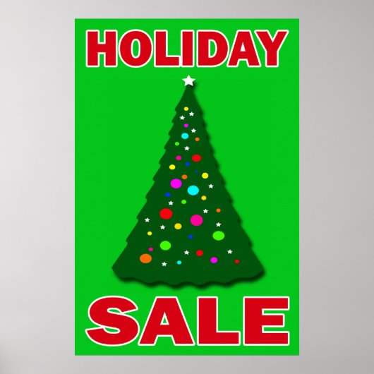 HOLIDAY-VERKOOP - DETAILHANDEL POSTER (Voorkant)