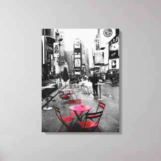 HOLIDAY VERKOOP! Times Square Black White Canvas Afdruk