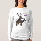 Holiday Vibes Deers Long Sleeves Top (Voorkant)