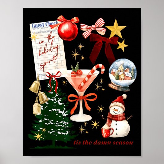 Holiday Vibes In The Holiday Srit Christmas Funny  Poster (Voorkant)