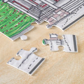 Holiday Village Hand Drawn Puzzle Legpuzzel (Zijkant)