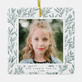 Holiday Vines Foto Keramisch Ornament (Voorkant)