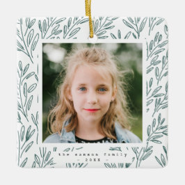 Holiday Vines Foto Keramisch Ornament