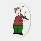 Holiday Violin Guy Ornament (Links)