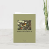 Holiday Vrouw Cardinal Feestdagen Kaart (Achterkant)