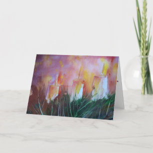 Holiday Warmth Watercolor Greeting Card Feestdagen Kaart