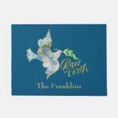 Holiday Waterverf Dove Gold Peace on Earth Deurmat (Voorkant)