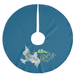 Holiday Waterverf Dove Gold Peace on Earth Kerstboom Rok