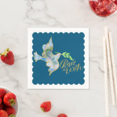 Holiday Waterverf Dove Gold Peace on Earth Servetten (Insitu)