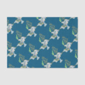 Holiday Waterverf Dove Gold Peace on Earth Tissuepapier (Voorkant)