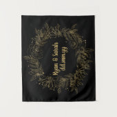 Holiday Weddenschap Achtergrond Winter Foto Booth Wandkleed (Voorkant)