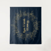 Holiday Wedding Backdrop, decemberbruiloft Wandkleed (Voorkant)