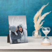 Holiday wenst kerstcadeaus Plaque Fotoplaat (Zijkant)