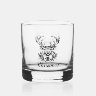 Holiday Whiskey Glass Set – Merry & Bright Barware Whisky Glas