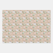 Holiday White Pumpkin Watercolor Art Pattern Inpakpapier Vel (Voorkant)