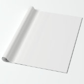Holiday White Solid Color Cadeaupapier (Uitgerold)