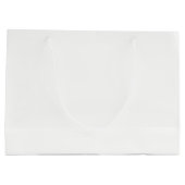 Holiday White Solid Color Groot Cadeauzakje (Achterkant)