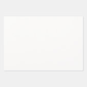 Holiday White Solid Color Inpakpapier Vel (Voorkant)