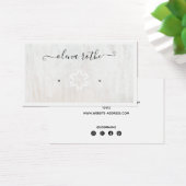 Holiday White Wood Earring Display Holder Calli Visitekaartje (Bureau)