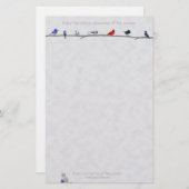 Holiday Wiinter vogels: Briefpapier (Voorkant / Achterkant)