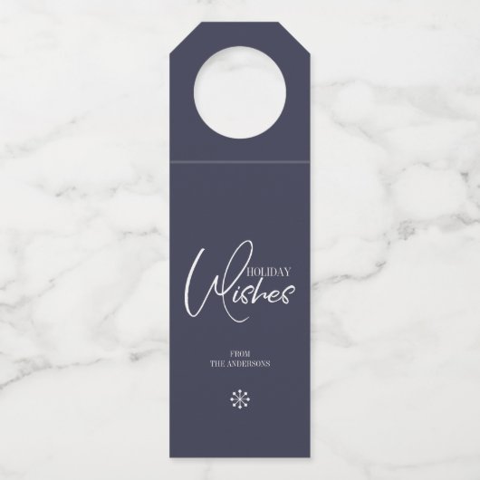 Holiday wint kerstflesje met Labels (Voorkant)