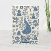 Holiday & Winter Mahjong Toile Cards Kaart (Achterkant)