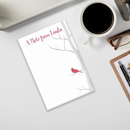 Holiday Winter Red Cardinaal Rustige Natuur Aangep Post-it® Notes