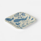 Holiday Winter Scene Mahjong Plates Papieren Bordje (Gebogen)