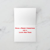 Holiday Winter Wreath Feestdagen Kaart (Binnen)